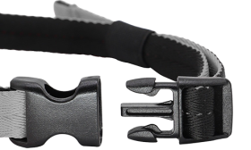 Mjukvadderad justerbar hundmunkorg i grått, lätt nylonmaterial, robust spänne för hundens komfort.