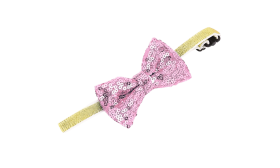 Glittrigt Partyhalsband med Fluga till Katter och små Hundar