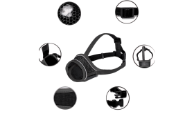 Justerbar och Reflekterande Munkorg för hundar - andningsbar & bekväm