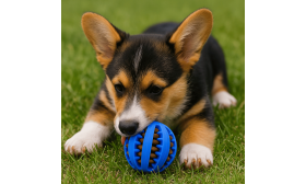 En av Våra Aktiveringsleksaker till Hund – Interaktiv Godisboll i Gummi