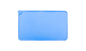 Vattentät Silikonmatta för Hundar och Katter med Upphöjd Kant – Perfekt Underlägg för Matskålar