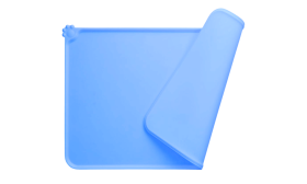 Vattentät Silikonmatta för Hundar och Katter med Upphöjd Kant – Perfekt Underlägg för Matskålar