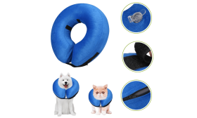 Uppblåsbart Hundhalsband - Justerbart Halsband för Husdjursåterhämtning