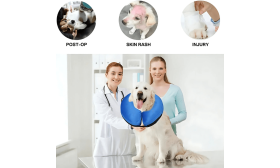 Uppblåsbart Hundhalsband - Justerbart Halsband för Husdjursåterhämtning