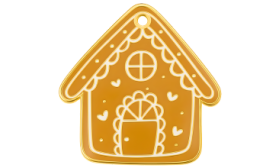 Graverade Hundbricka Pepparkakshus