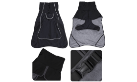 Reflekterande vattentät hundjacka med varm fleecefodring