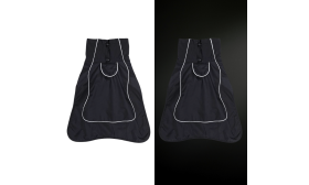 Reflekterande vattentät hundjacka med varm fleecefodring