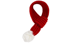 Varm Stickad Julhalsduk för Hund – Festlig Husdjursbandana