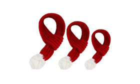 Varm Stickad Julhalsduk för Hund – Festlig Husdjursbandana